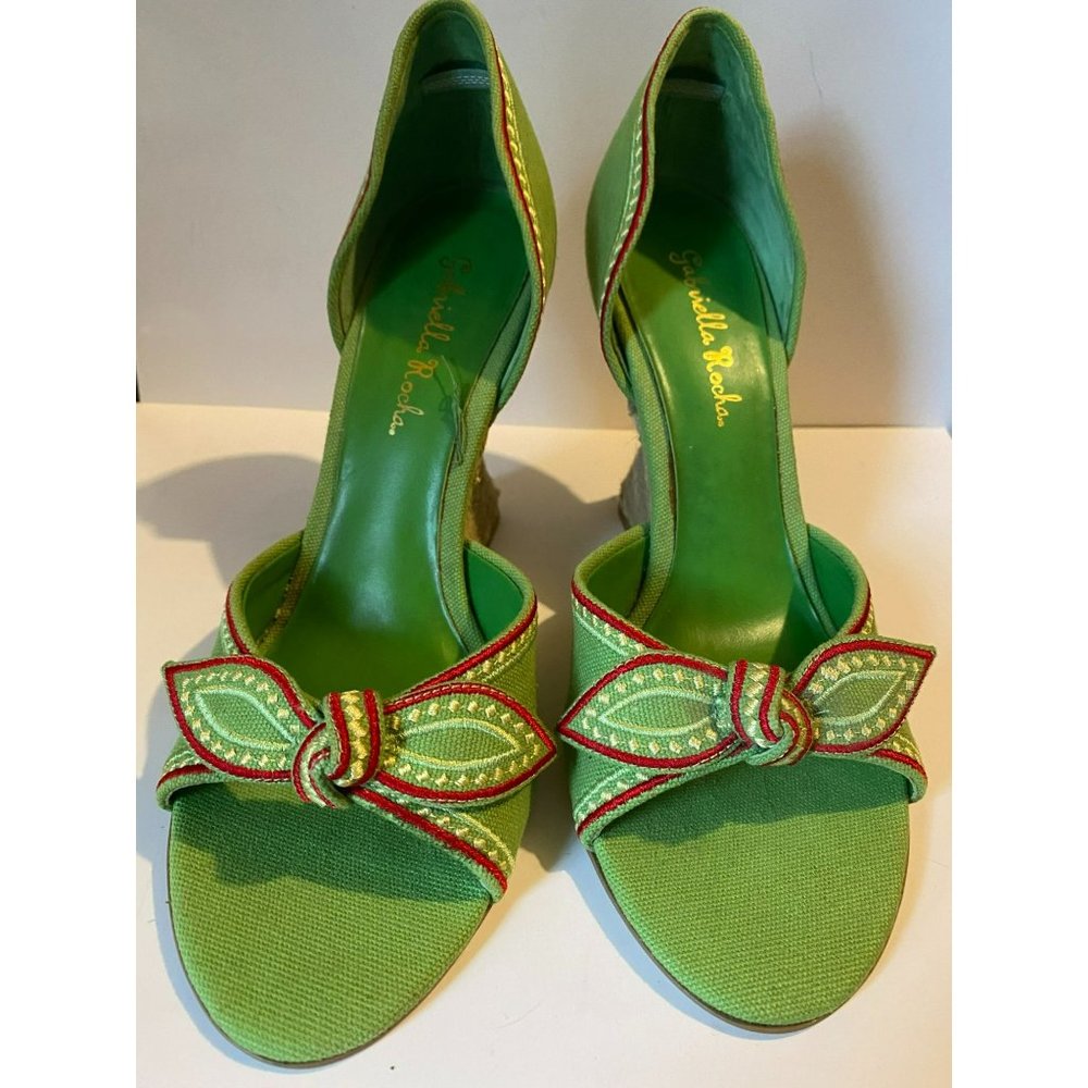 Gabriella Rocha super cute espadrille wedge, size 8M